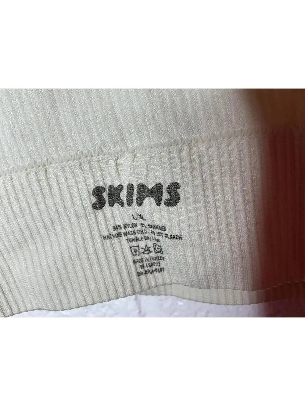 < NWT Skims Stretch Ribbed High Neck Bralette > - Picture 3 of 4